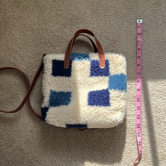💙🤎 HTF The Small Transport Crossbody: (Re)sourced Sherpa Edition w leather - Picture 6 of 10